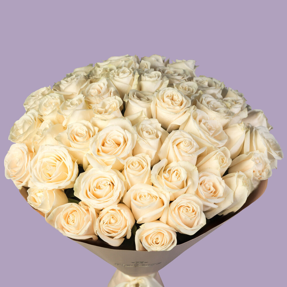 Bouquet of 51 White Roses