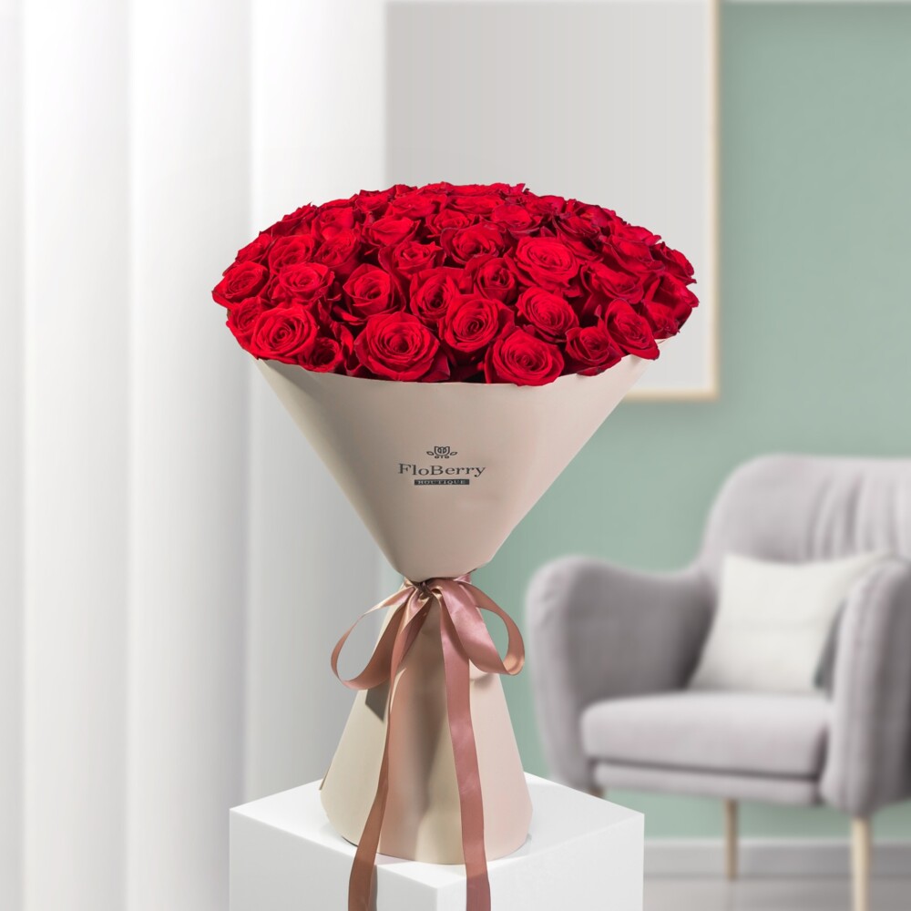 Bouquet of 51 Red Roses
