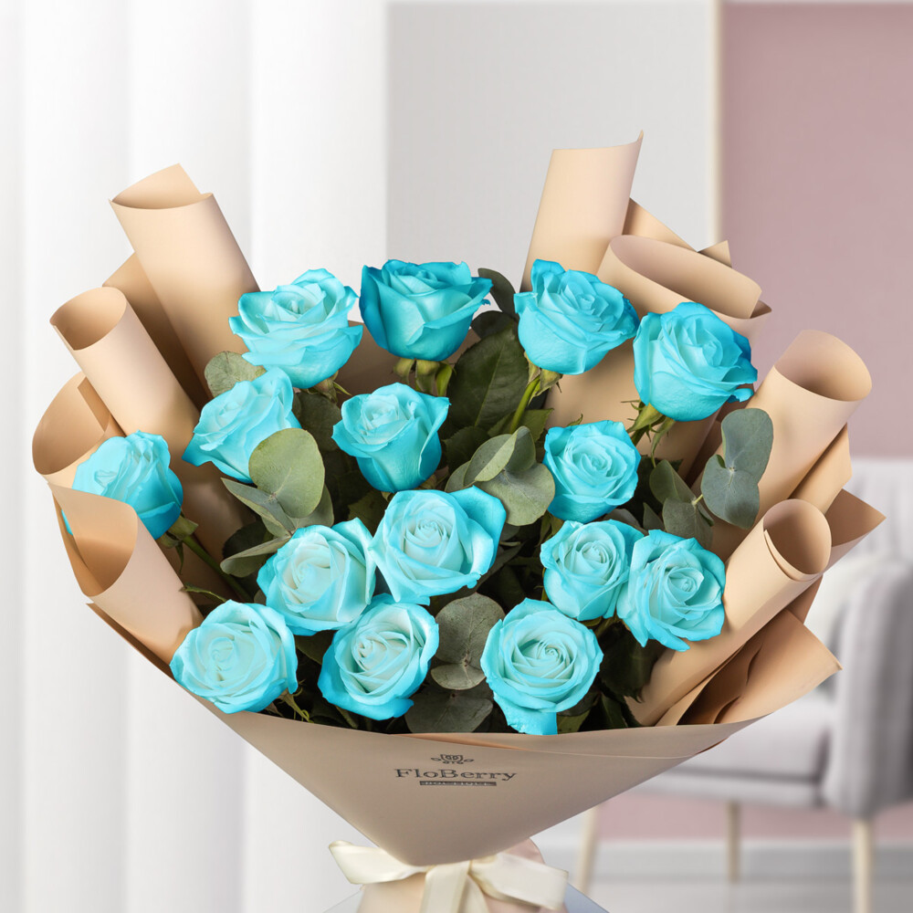 Bouquet of 15 Tiffany Roses