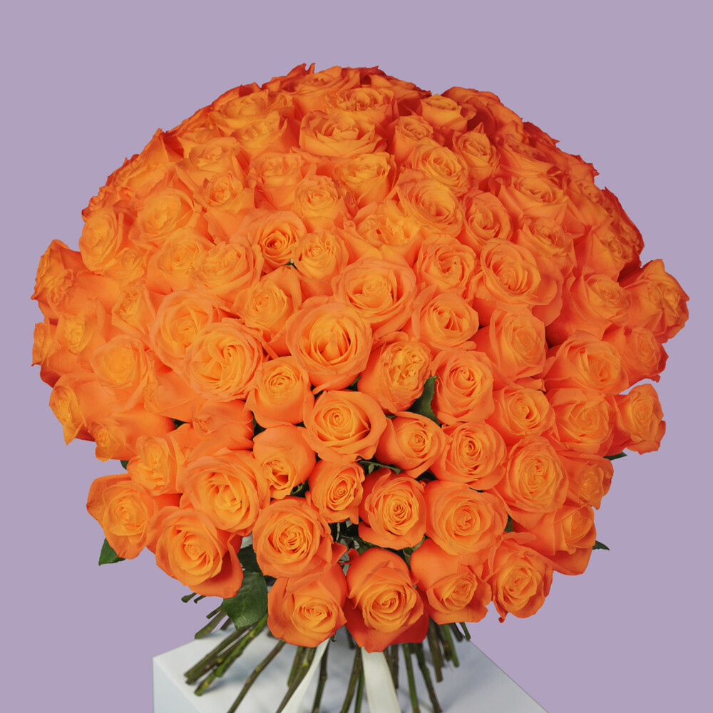 Bouquet of 101 Orange Roses