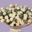 Bouquet of 51 White Roses