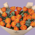 Bouquet of 25 Orange Roses