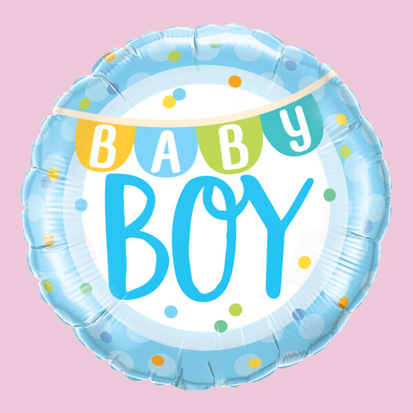 Baby Boy Foil Balloon Blue
