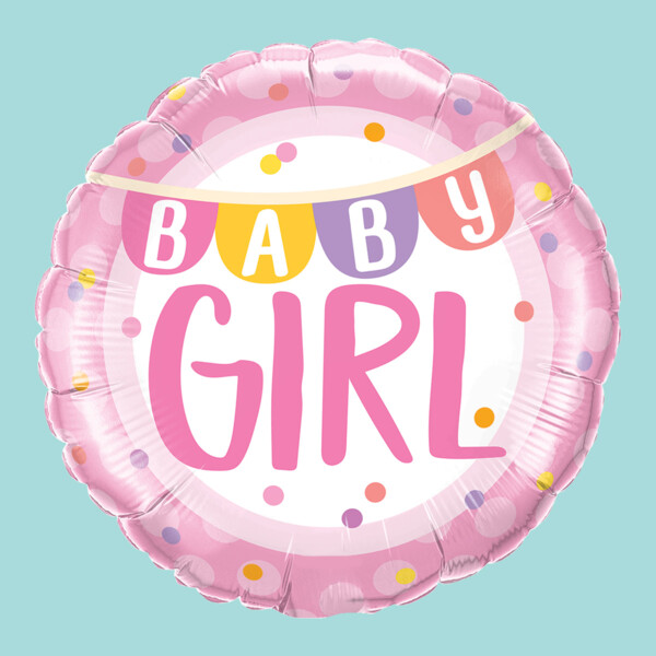Baby Girl Foil Balloon Pink