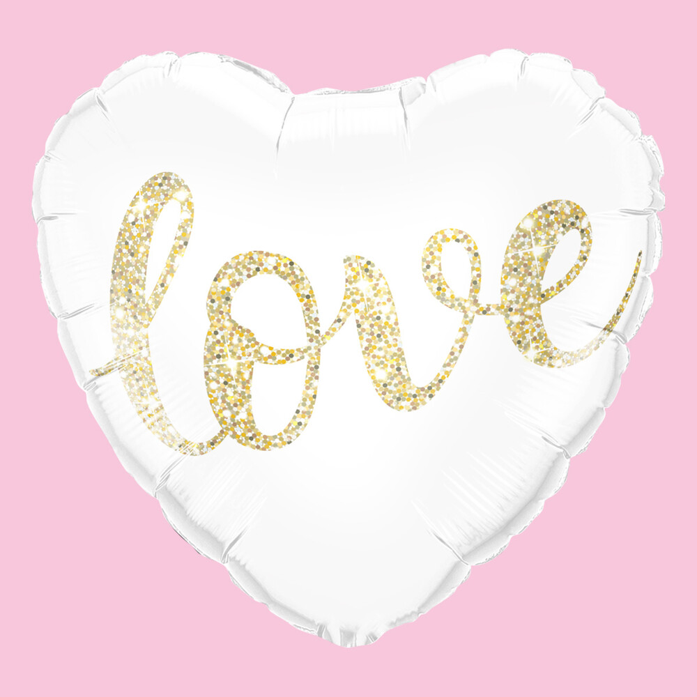 Love Foil Balloon White