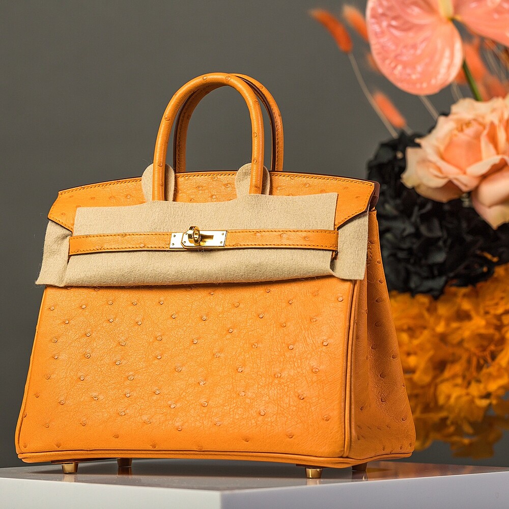 Hermès Birkin 25 Ostrich, Color Hermes 2024 Abricot