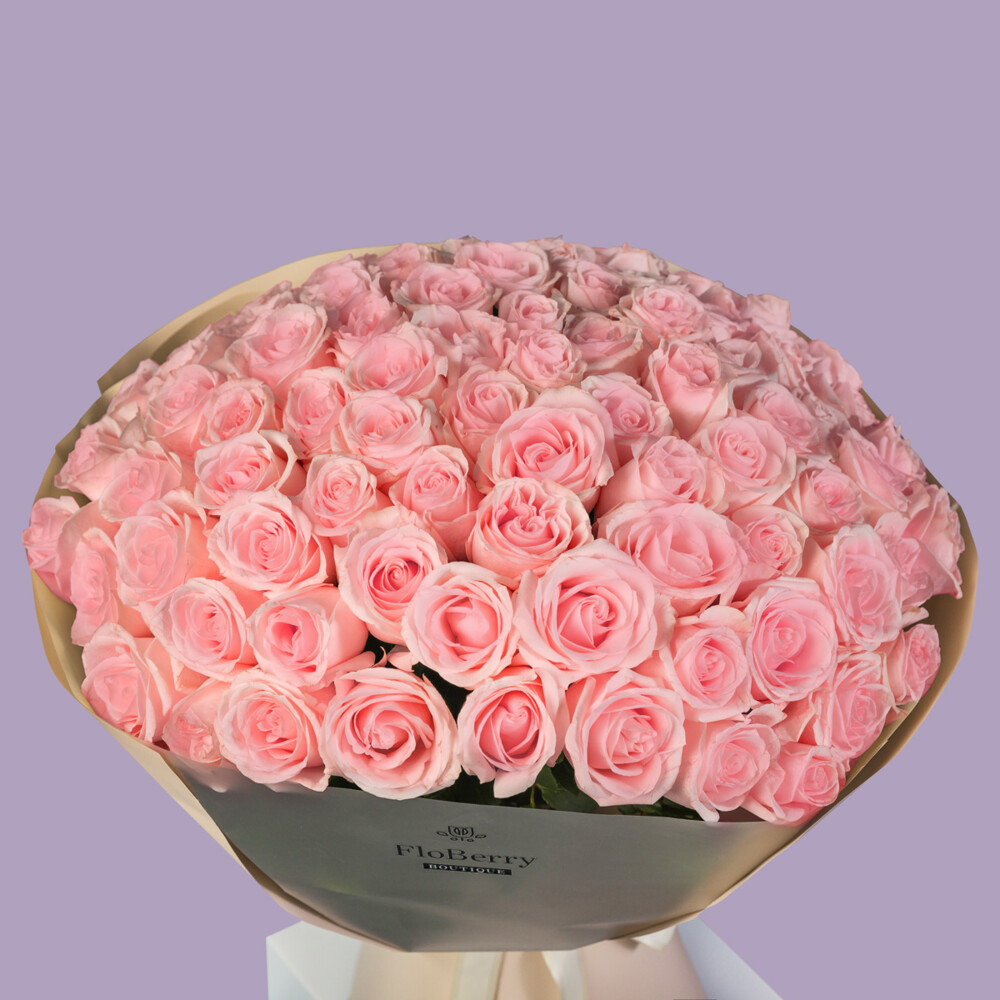 Bouquet of 101 Light Pink Roses