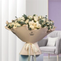 Bouquet of 101 White Roses