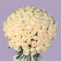 Bouquet of 101 White Roses