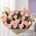 Bouquet of 15 Light Pink Roses