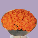 Bouquet of 101 Orange Roses