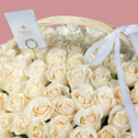 101 White Rose Basket