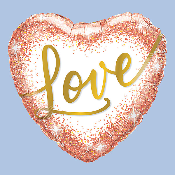 Love Foil Balloon Dots