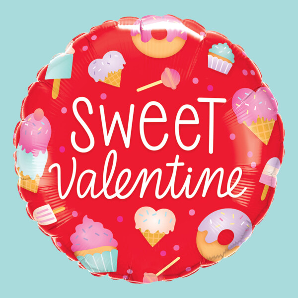 Sweet Valentine Foil Balloon Red