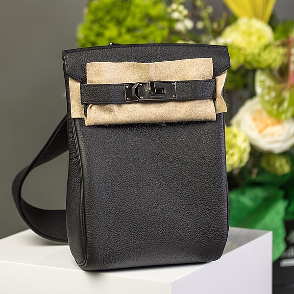 Hermès Hac A Dos PM, Color Noir Black