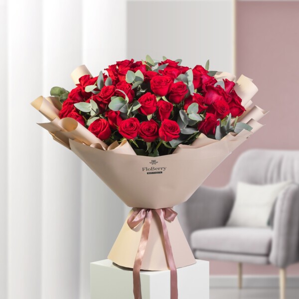 Bouquet of 51 Red Roses