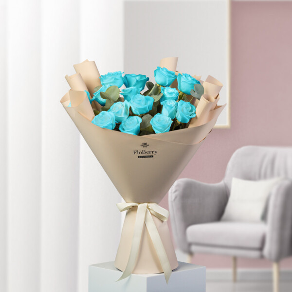 Bouquet of 15 Tiffany Roses